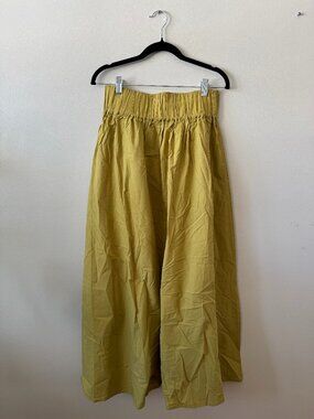 Honest Cotton Palmer Midi Skirt in Miso,